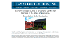 Desktop Screenshot of lamarcontractors.com