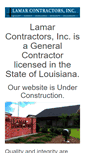 Mobile Screenshot of lamarcontractors.com